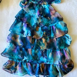 NWT Gorgeous ArdenB Ruffle Halter Top Sz L